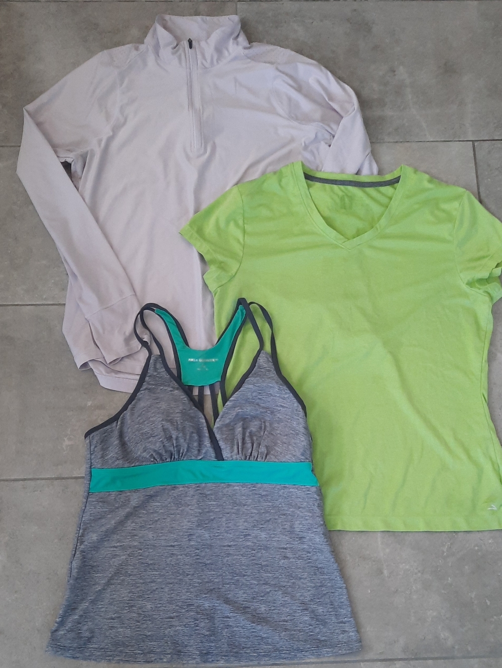 Set Of 3 Womens Workout Tops Size 12-14